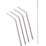 Set x 4 pitillos en acero inoxidable