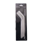 Set x 4 pitillos en acero inoxidable
