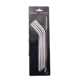 Set x 4 pitillos en acero inoxidable