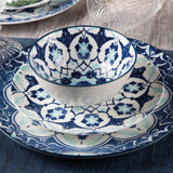 Plato principal flor indigo 27 cm setx4-4-AMBIENTE GOURMET MÉXICO