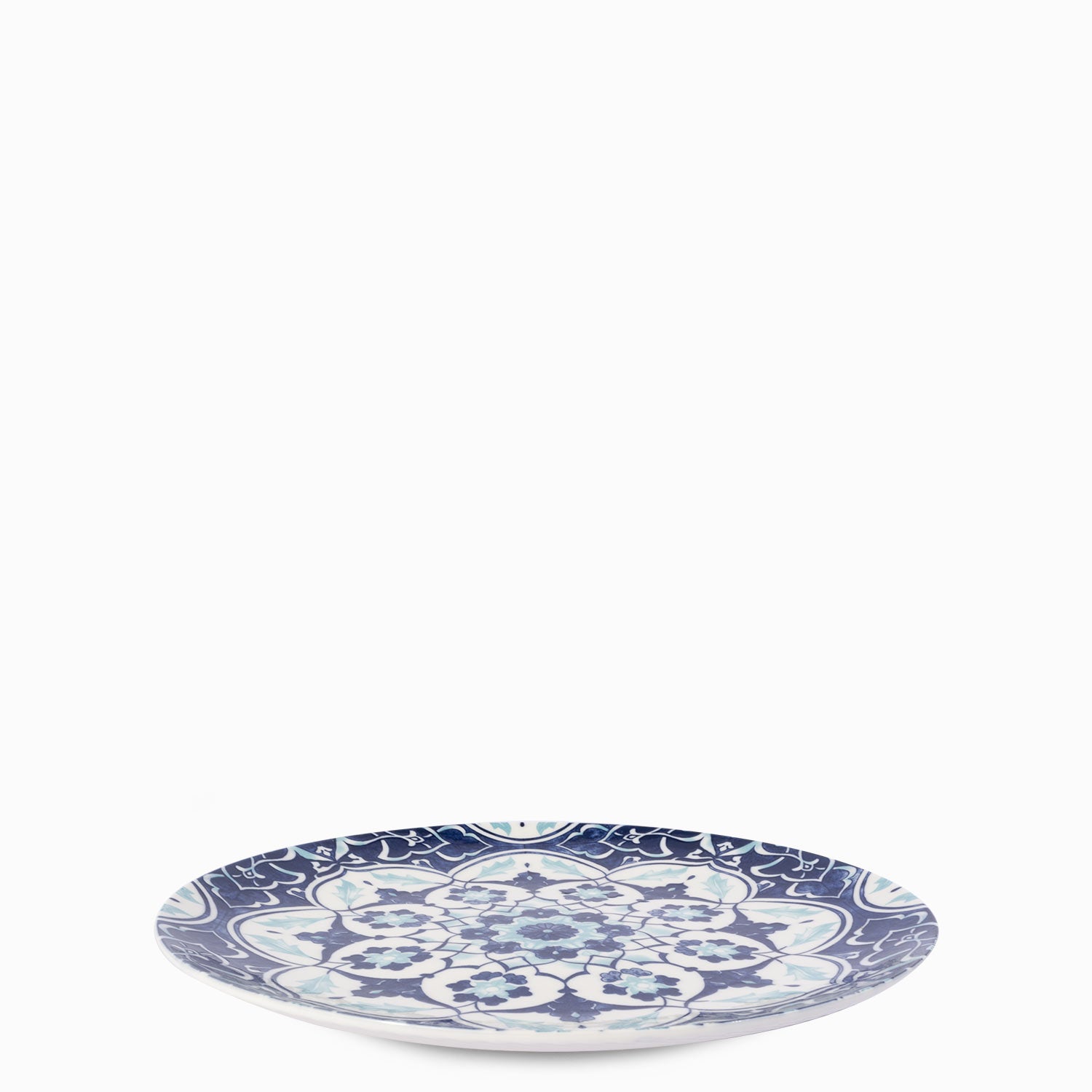 Plato principal flor indigo 27 cm-3-AMBIENTE GOURMET MÉXICO