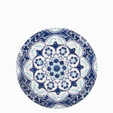 Plato principal flor indigo 27 cm-1-AMBIENTE GOURMET MÉXICO