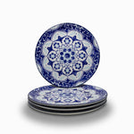 Plato principal flor indigo 27 cm-5-AMBIENTE GOURMET MÉXICO