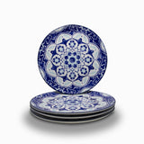 Plato principal flor indigo 27 cm-5-AMBIENTE GOURMET MÉXICO
