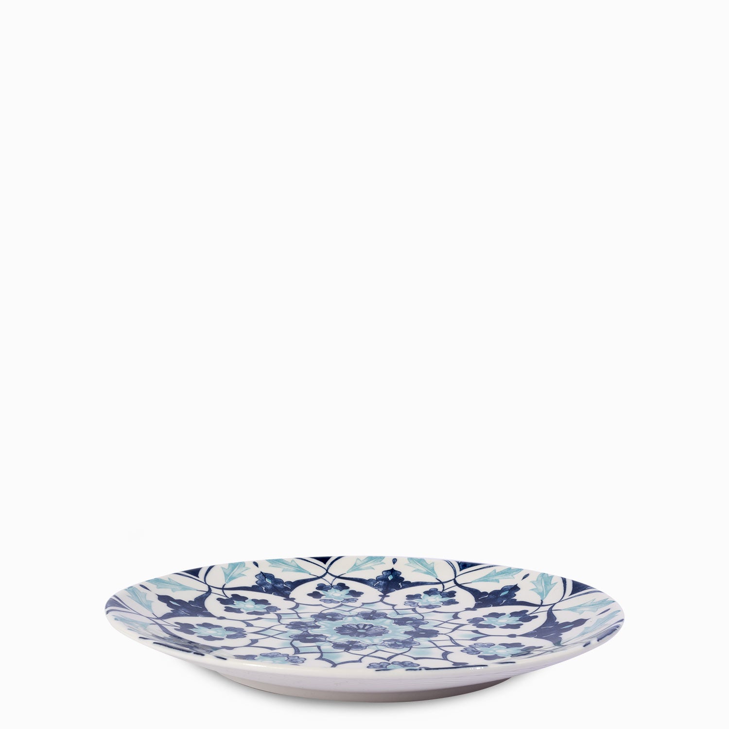Plato mediano flor indigo 20 cm-3-AMBIENTE GOURMET MÉXICO