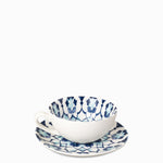 Pocillo y plato flor indigo 200 ml-2-AMBIENTE GOURMET MÉXICO