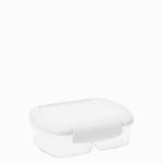 Recipiente Hermetico Con Division Blanco 630 Ml