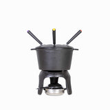 Fondue negro en hierro fundido