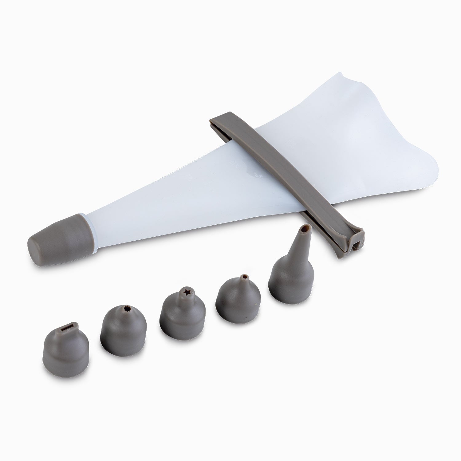 Manga pastelera en silicona gris-2-AMBIENTE GOURMET MÉXICO