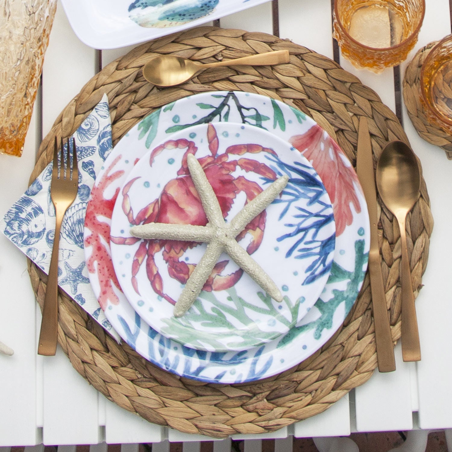 Plato corales 26 cm-2-AMBIENTE GOURMET MÉXICO