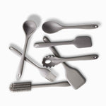 Cucharon sopa en silicona gris