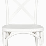 Silla X blanca en plástico apilable