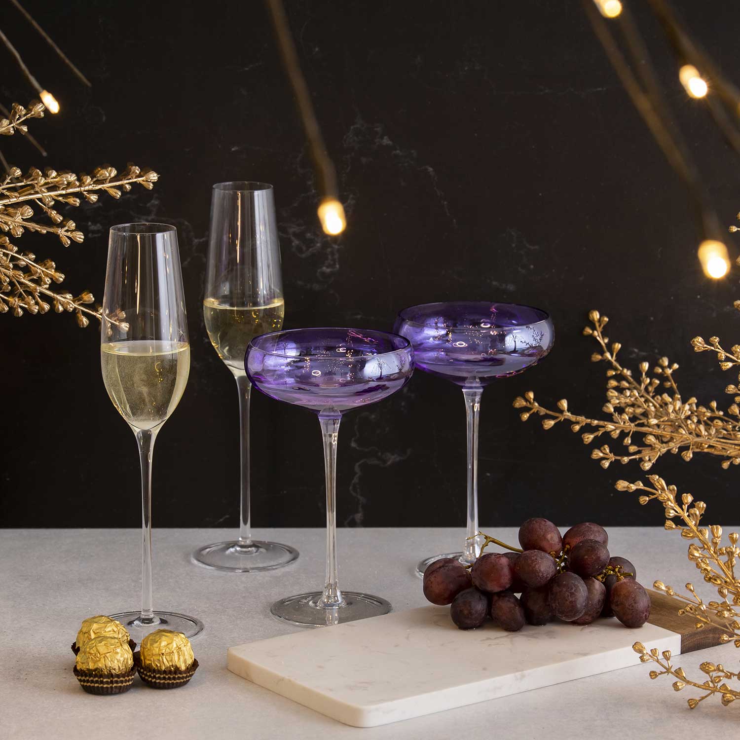 Copa champana en cristal 230 ml setx2