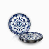 Plato principal flor indigo 27 cm setx4-1-AMBIENTE GOURMET MÉXICO