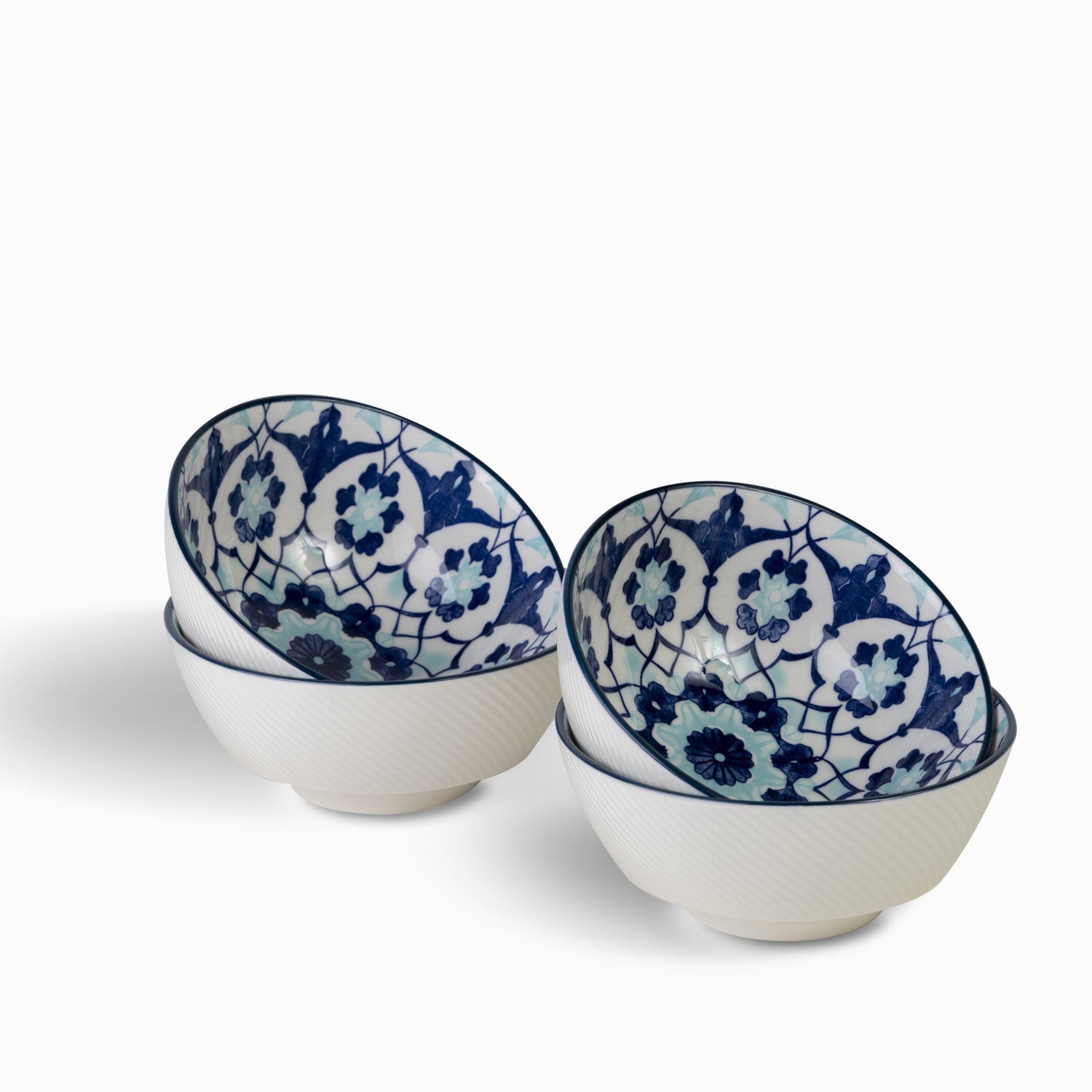 Tazon flor indigo 14 cm set x 4-1-AMBIENTE GOURMET MÉXICO