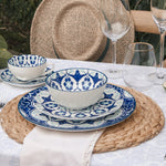 Pocillo y plato flor indigo set x 4-4-AMBIENTE GOURMET MÉXICO