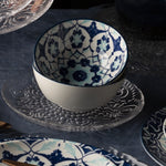 Tazon flor indigo 14 cm set x 4-6-AMBIENTE GOURMET MÉXICO