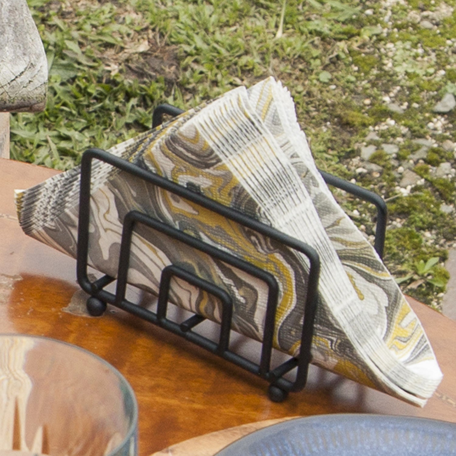 Servilletero cuatro negro-2-AMBIENTE GOURMET MÉXICO