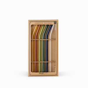 Pitillos en vidrio set x 6-2-AMBIENTE GOURMET MÉXICO