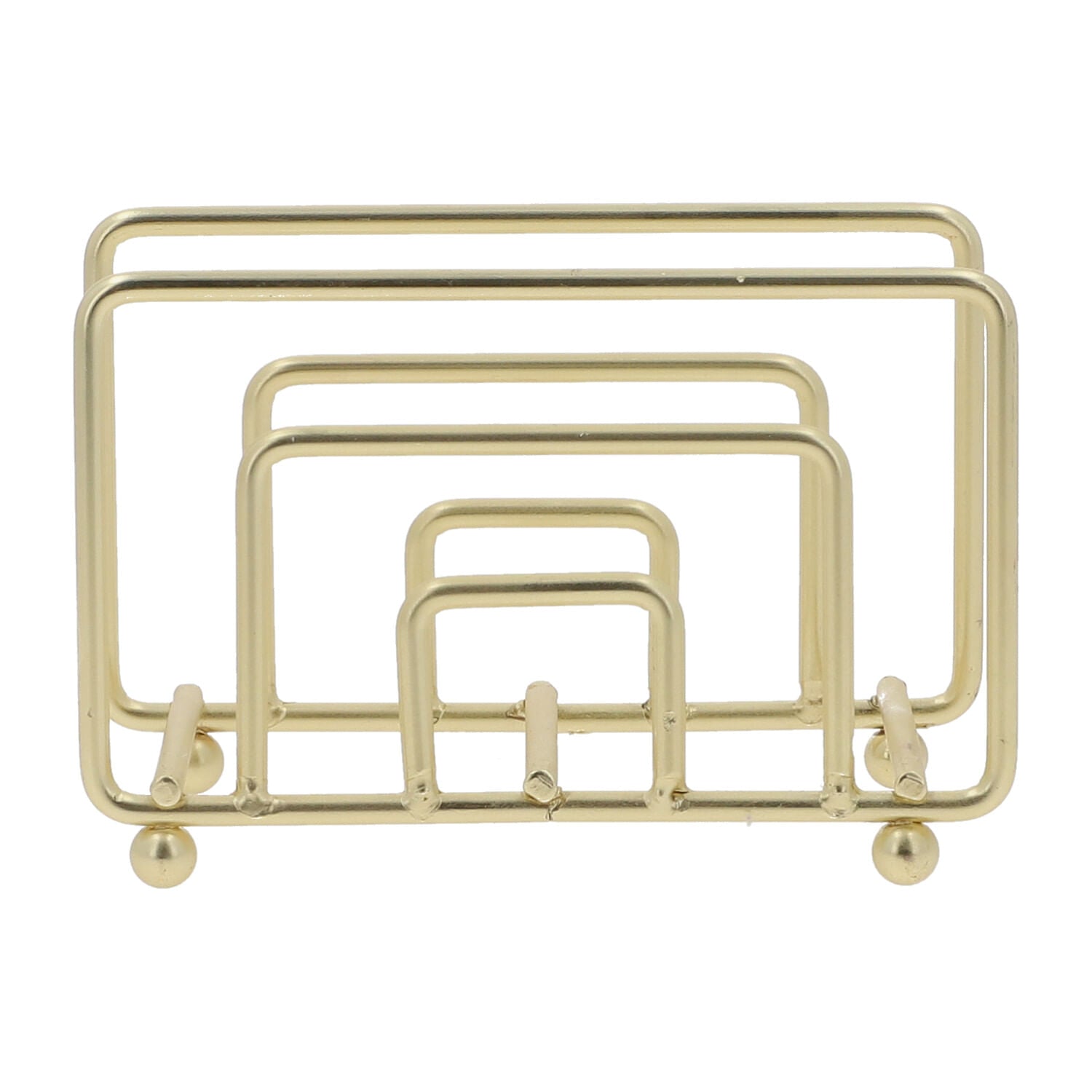 Servilletero cuatro dorado mate-4-AMBIENTE GOURMET MÉXICO