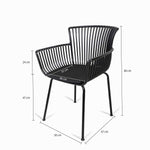 Silla comedor Lodi negra