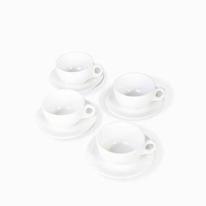 Pocillo y plato Klassik 260ml set x4-4-AMBIENTE GOURMET MÉXICO