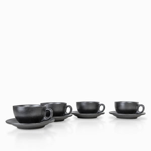 Pocillo y plato negro mate 260 ml setx4-4-AMBIENTE GOURMET MÉXICO