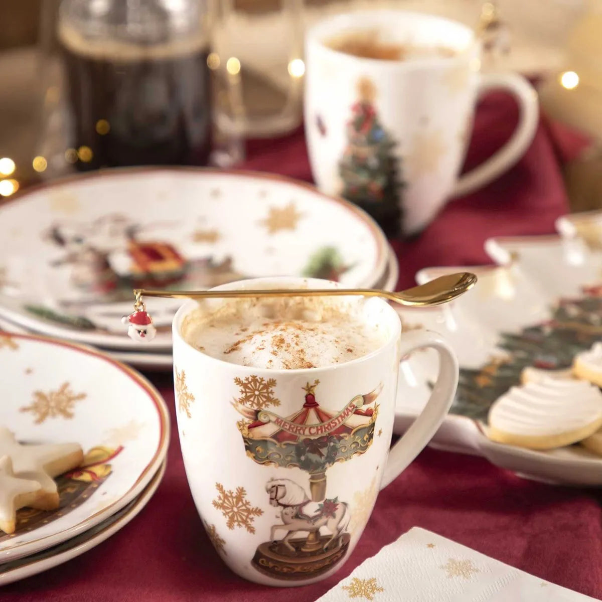 Mug noche buena snow 350ml setx2