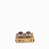 Pomo Flor Rosa Pastel set x 2