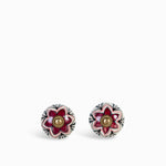 Pomo Flor Rosa Pastel set x 2