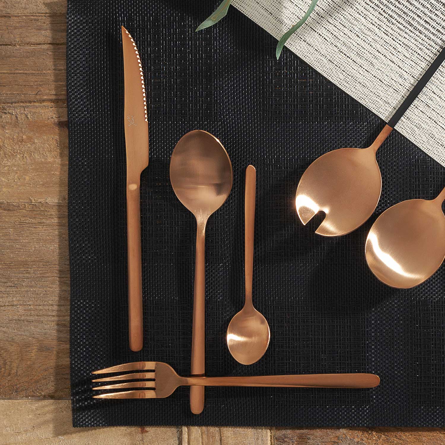 Cubiertos Alton copper set x16-5-AMBIENTE GOURMET MÉXICO