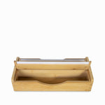 Dispensador para rollo de papel en bambu