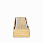 Dispensador para rollo de papel en bambu