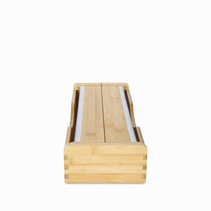 Dispensador para rollo de papel en bambu