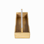 Dispensador para rollo de papel en bambu