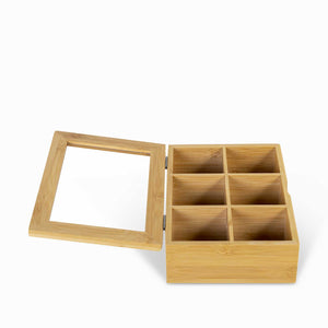 Caja para te en bambu