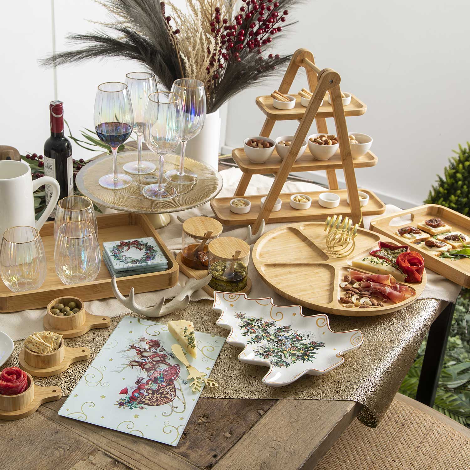 Torre en bambu tres niveles-5-AMBIENTE GOURMET MÉXICO