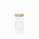 Recipiente redondo tapa en bambu 1300ml