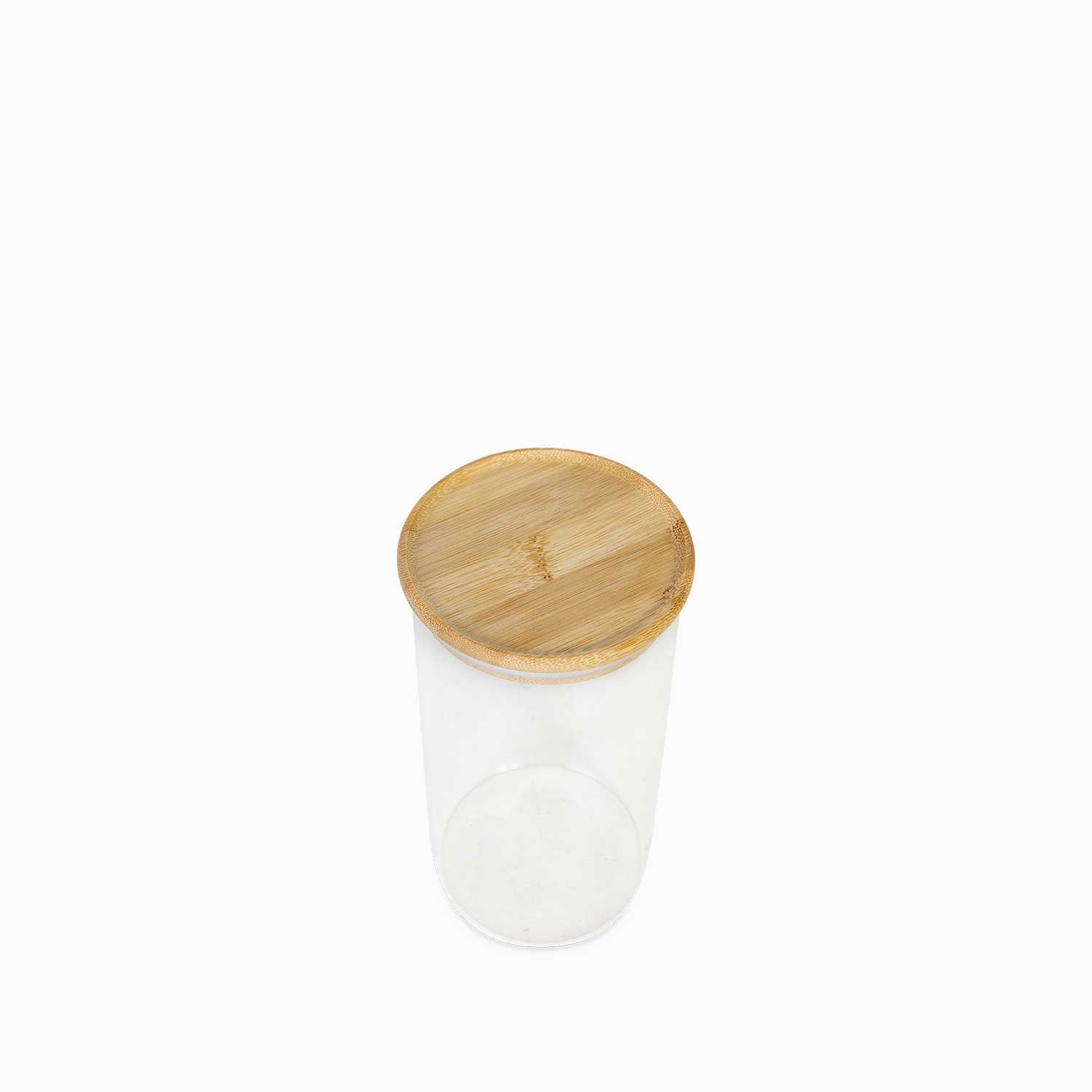Recipiente redondo tapa en bambu 1300ml