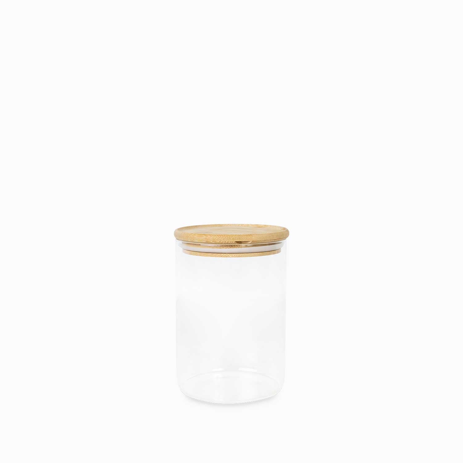 Recipiente redondo tapa en bambu 950ml