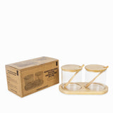 Recipientes para especias con cuchara setx2