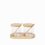 Recipientes para especias con cuchara setx2