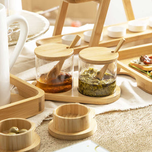 Recipientes para especias con cuchara setx2-2-AMBIENTE GOURMET MÉXICO