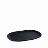 Charola oval negro mate 30cm