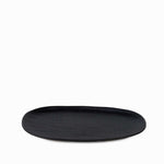 Charola oval negro mate 30cm