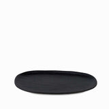 Charola oval negro mate 30cm