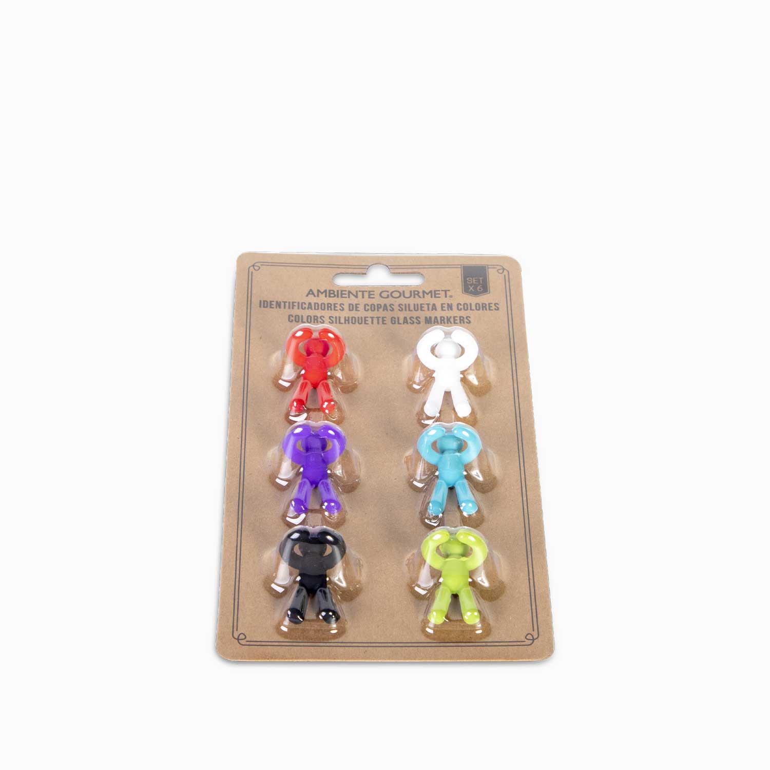 Identificadores de copas silueta colores setx6