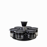 Set para especias negro x6