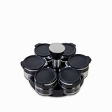 Set para especias negro x6