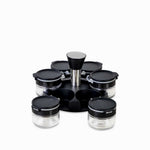 Set para especias negro x6